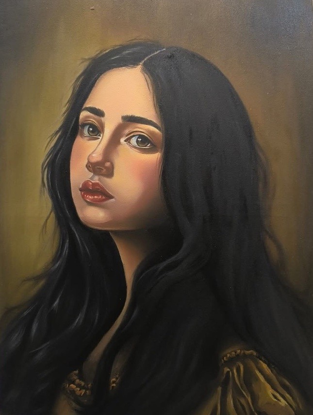 لوحة فنية للفنانة هيا عمران - عمل تشكيلي 1