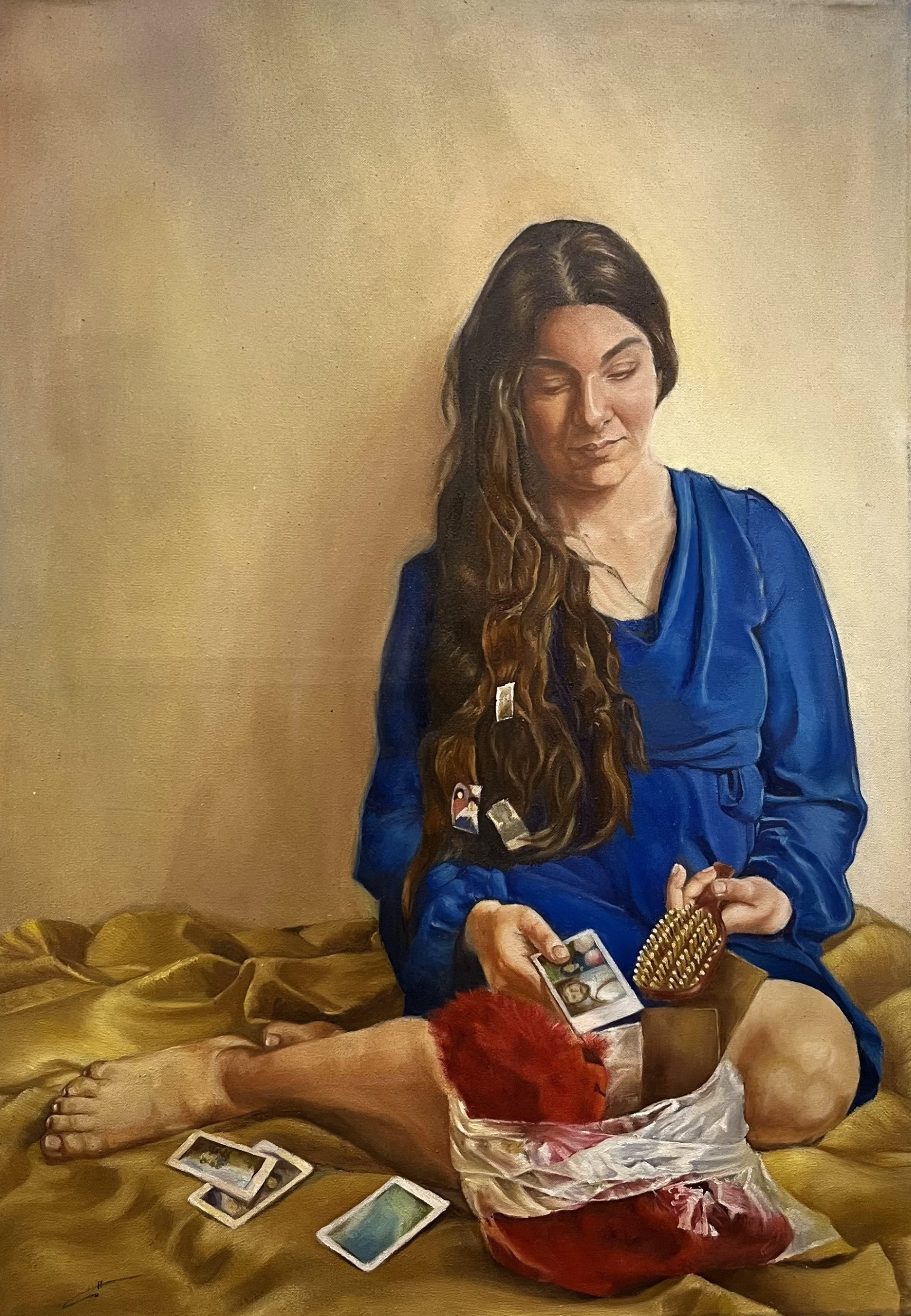 لوحة فنية للفنانة هيا عمران - عمل تشكيلي 5